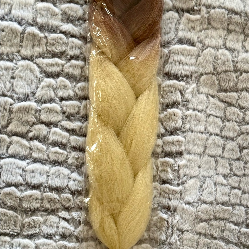 Platinum Blonde Brown Ombre Jumbo Braid